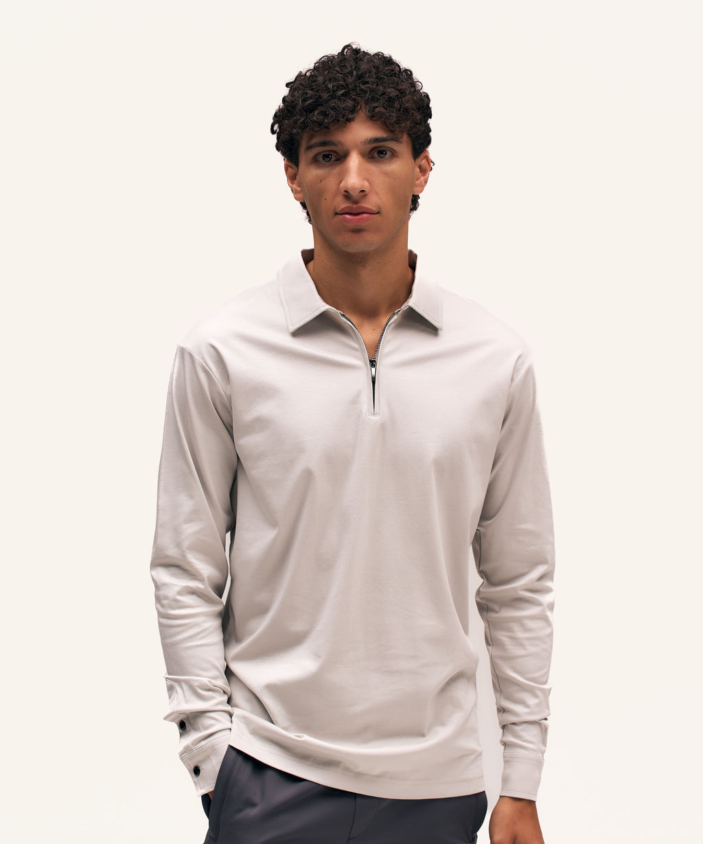 Polo Longsleeve | Light Grey