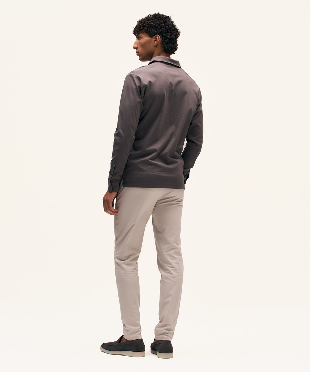 Polo Longsleeve | Slate Grey