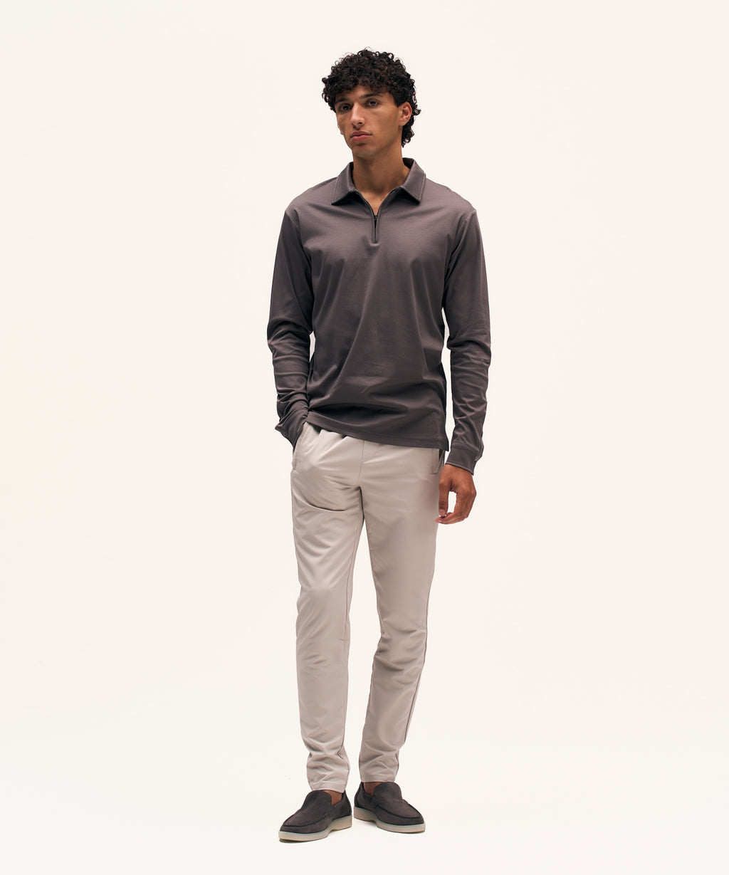 Polo Longsleeve | Slate Grey