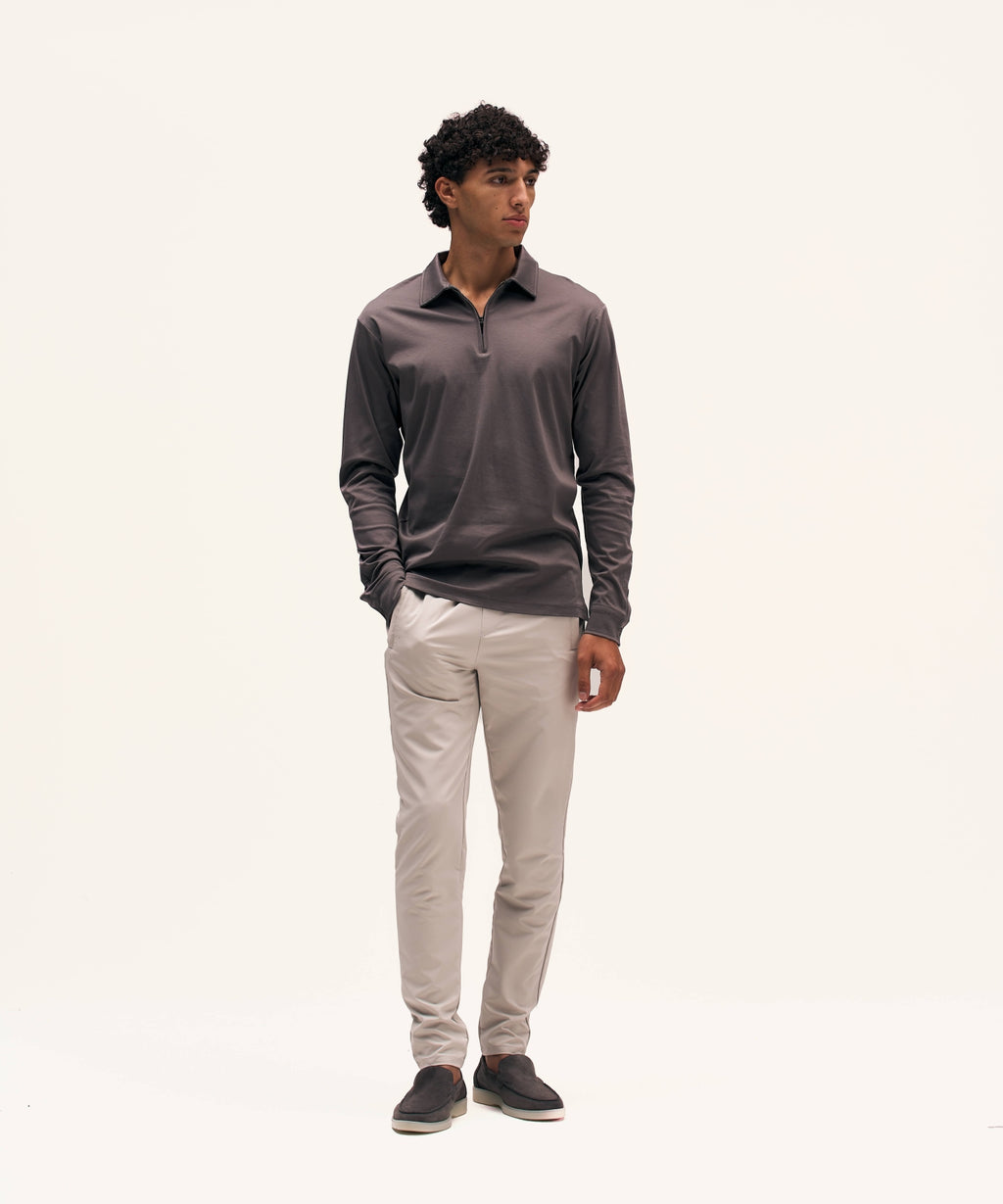 Polo Longsleeve | Slate Grey