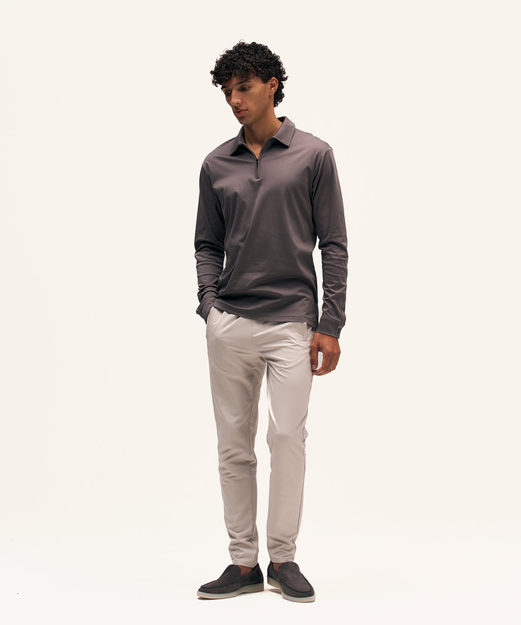 Polo Longsleeve | Slate Grey
