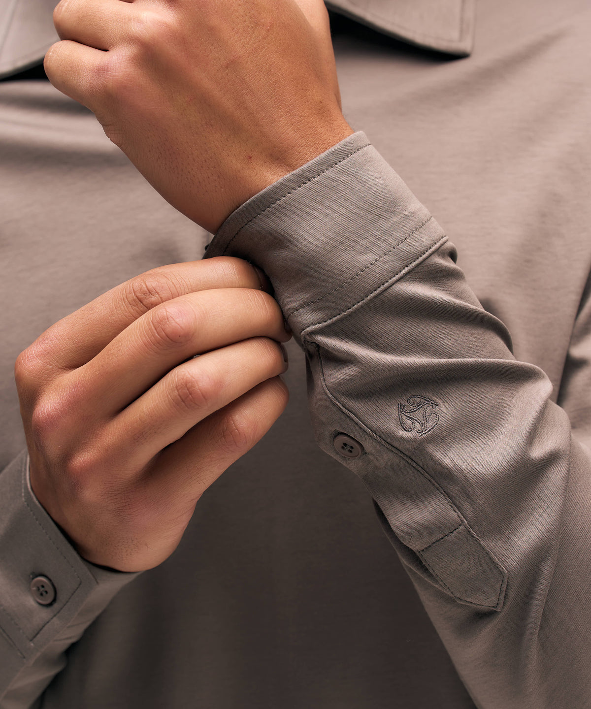 Polo Longsleeve | TaupeNew