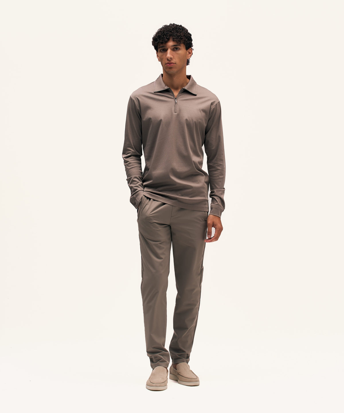 Polo Longsleeve | TaupeNew