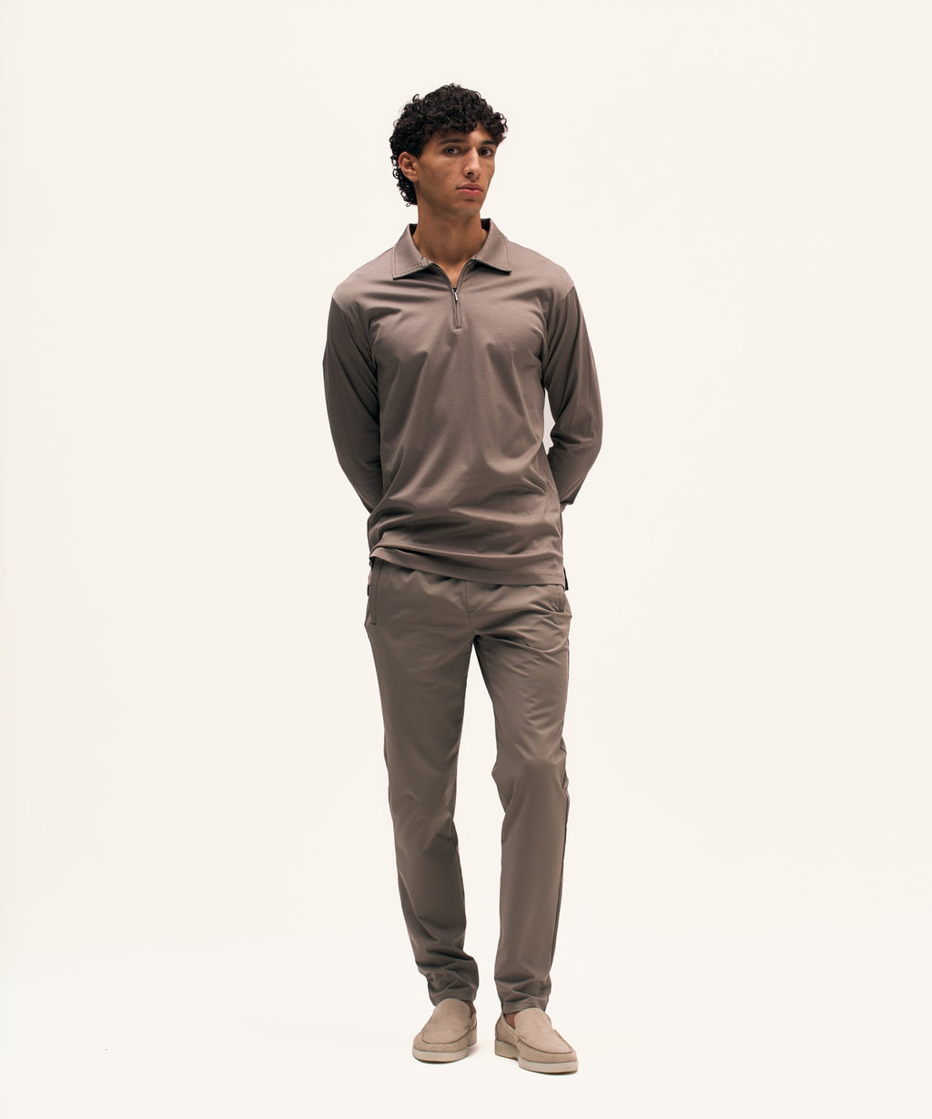 Polo Longsleeve | TaupeNew