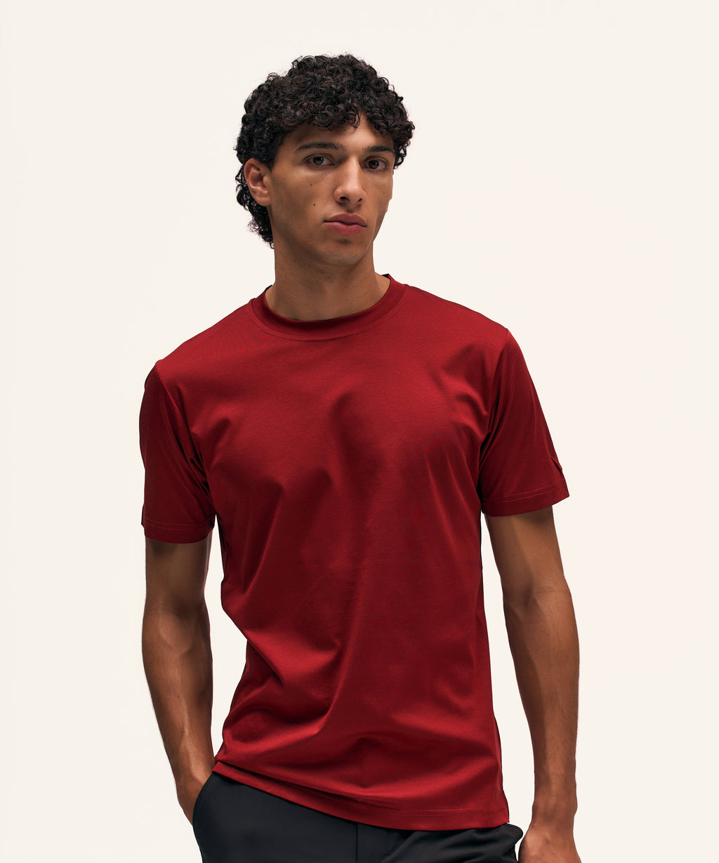 Regular T-Shirt | Bordeaux Red