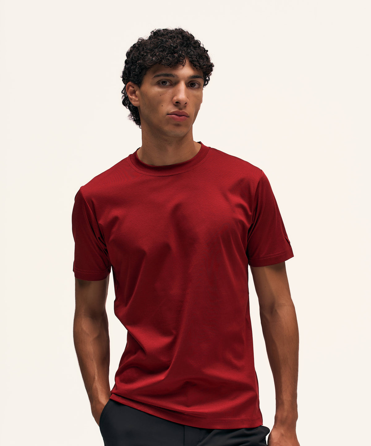 Regular T-Shirt | Bordeaux Red