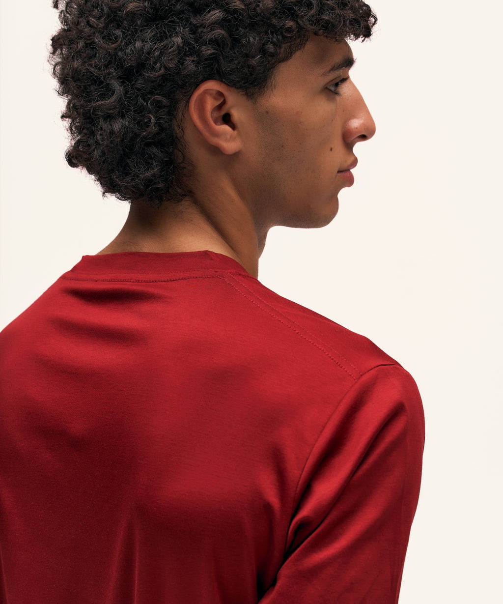 Regular T-Shirt | Bordeaux Red
