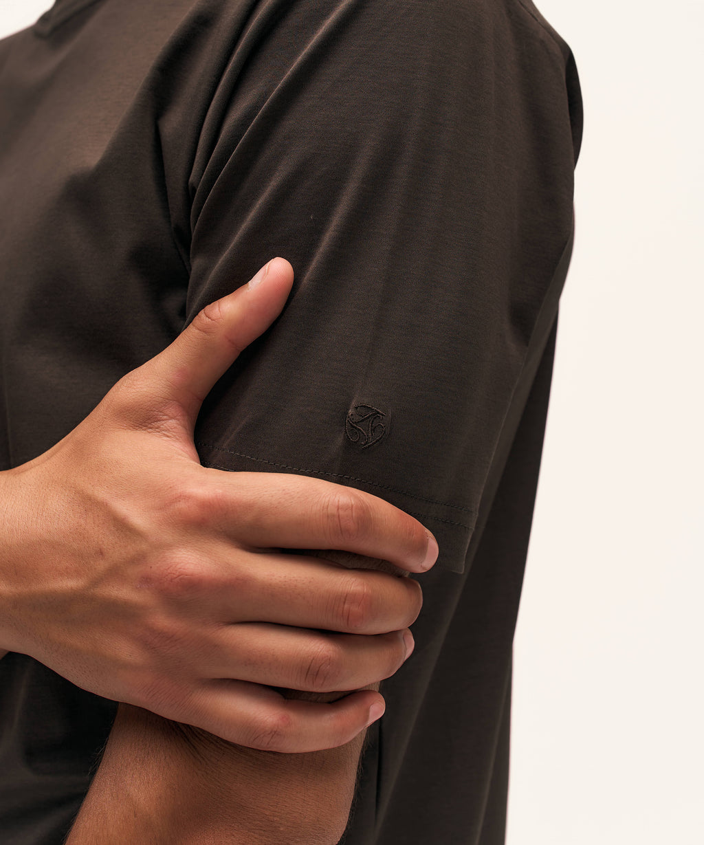 Regular T-Shirt | Brown