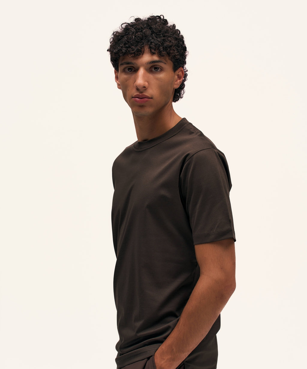 Regular T-Shirt | Brown