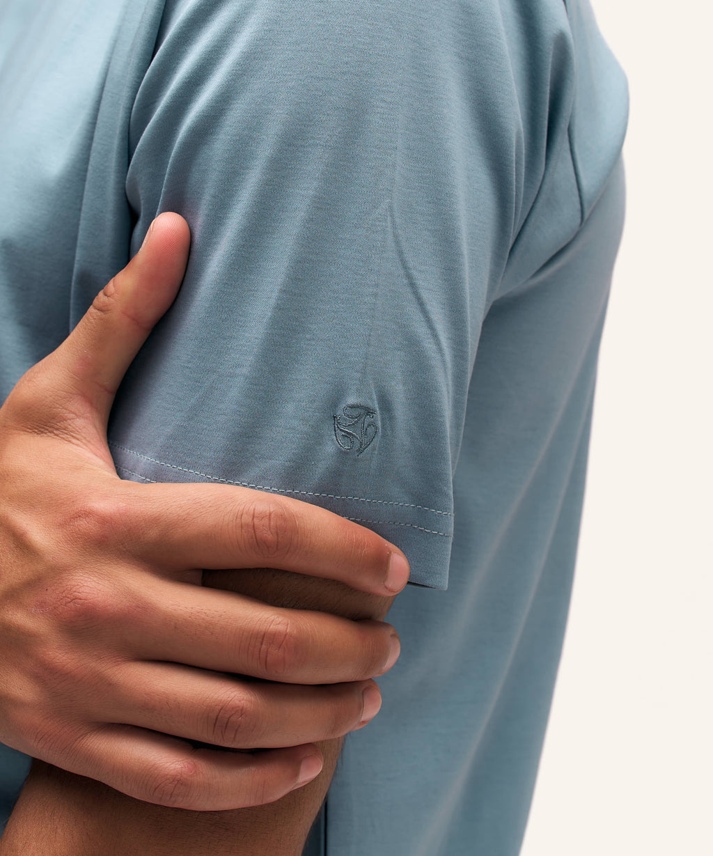 Regular T-Shirt | Steelblue