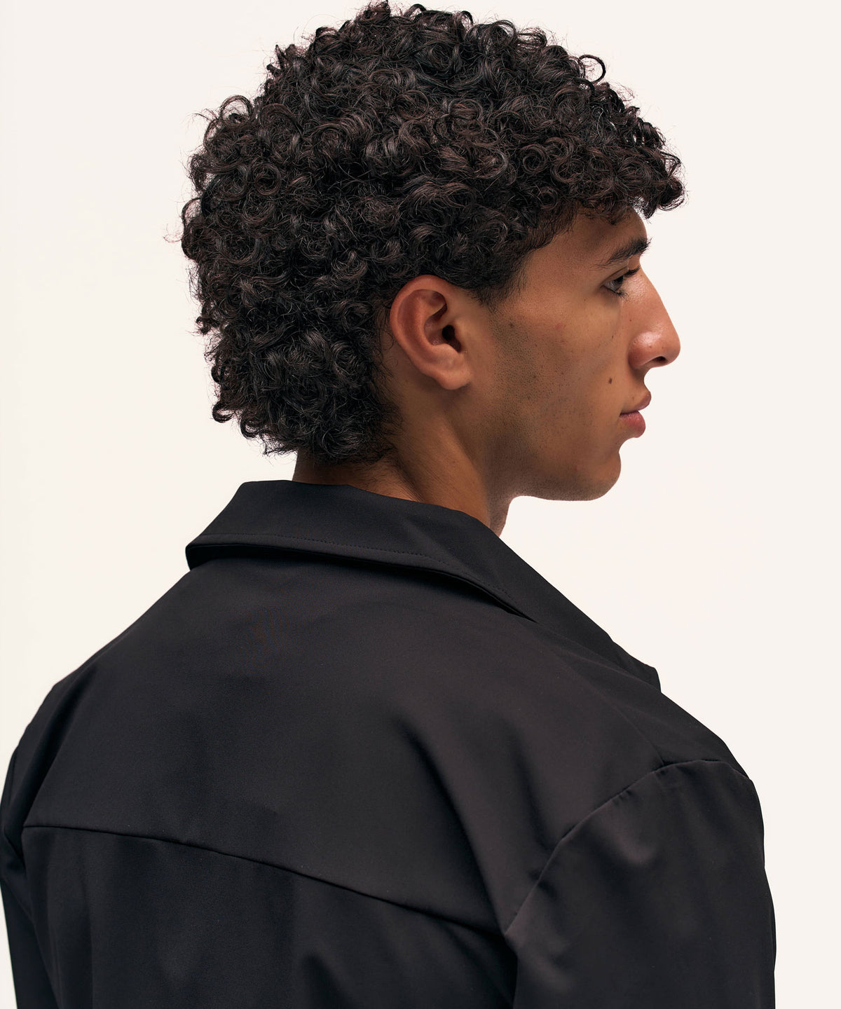 Tracksuit Jacket with Collar | Black
