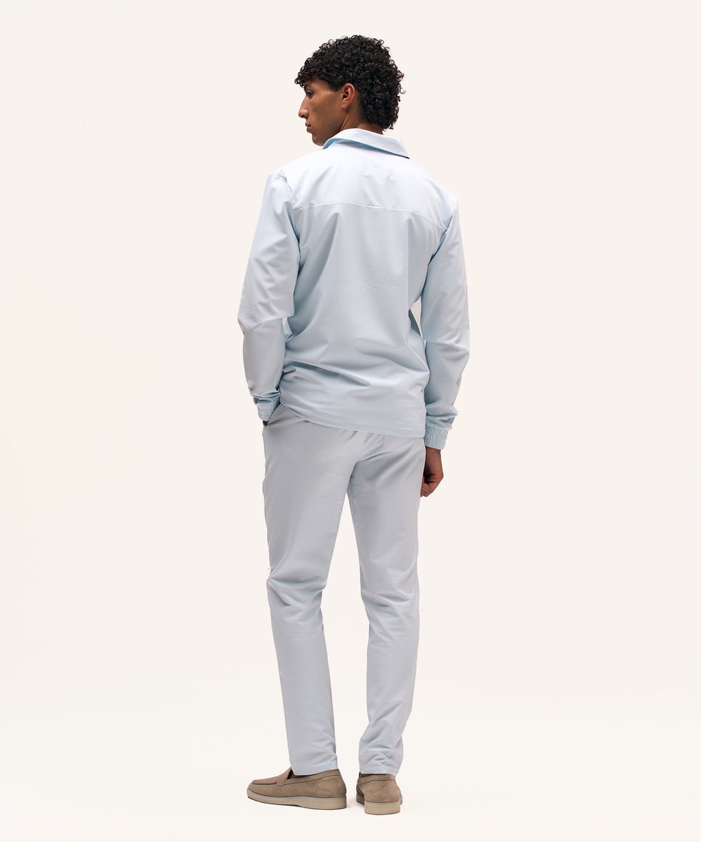 Tracksuit Jacket with Collar | Light Blue