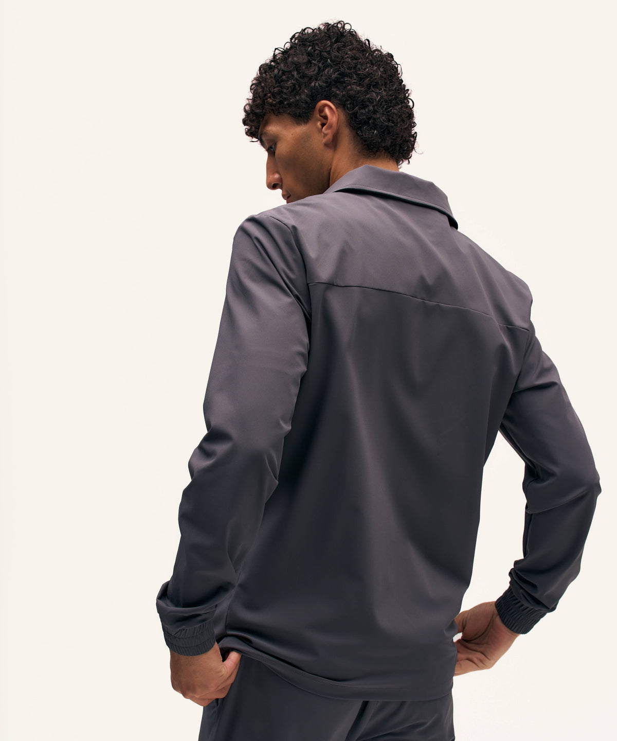 Tracksuit Jacket with Collar | Anthracite