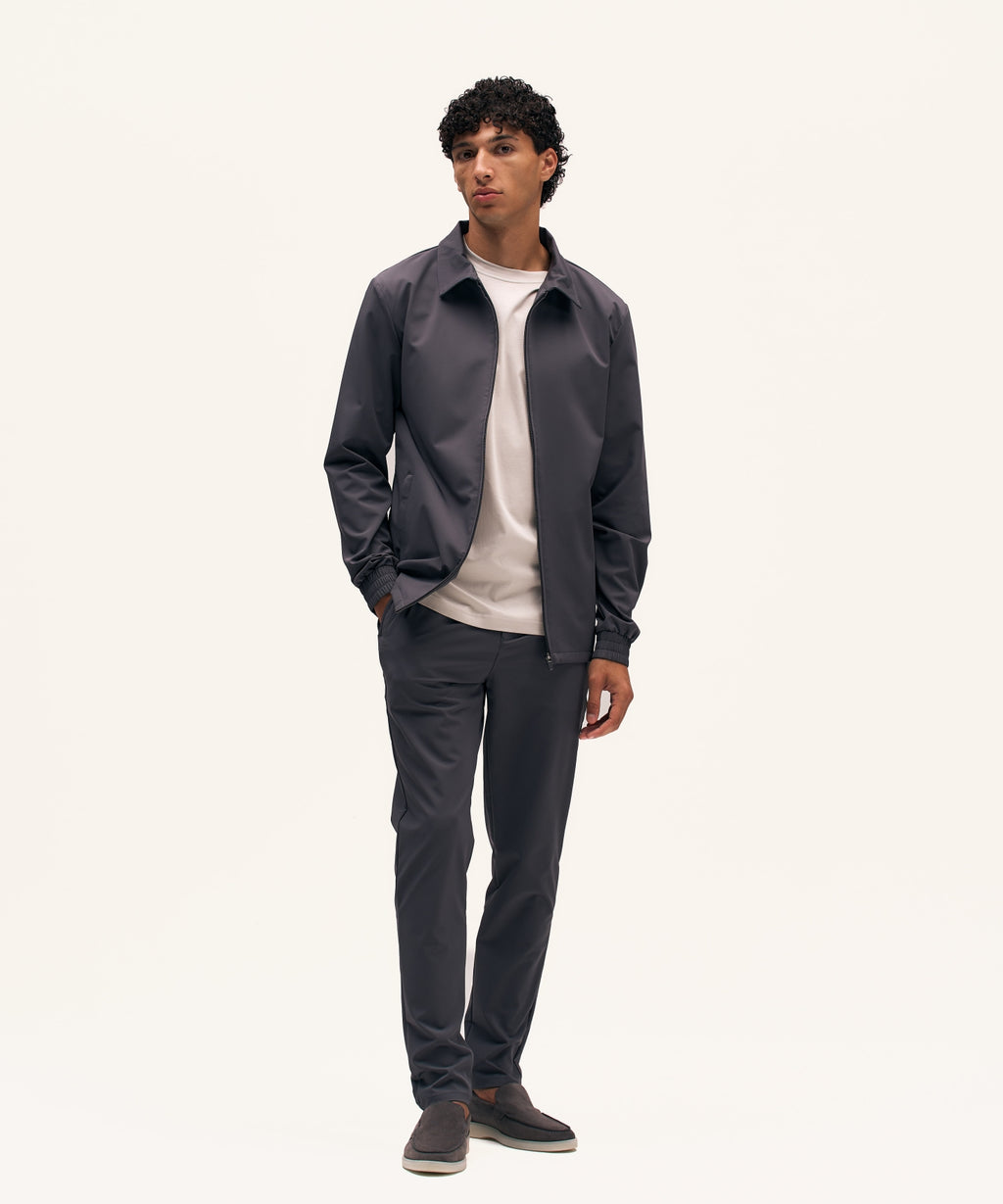 Tracksuit Jacket with Collar | Anthracite