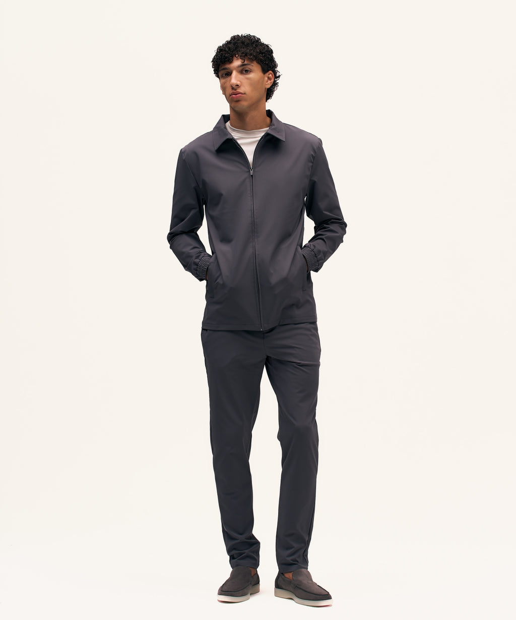 Tracksuit Jacket with Collar | Anthracite