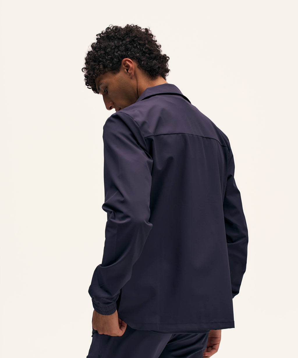 Tracksuit Jacket with Collar | Navy