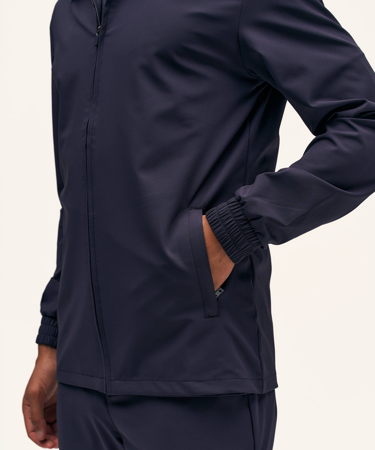 Tracksuit Jacket with Collar | Navy