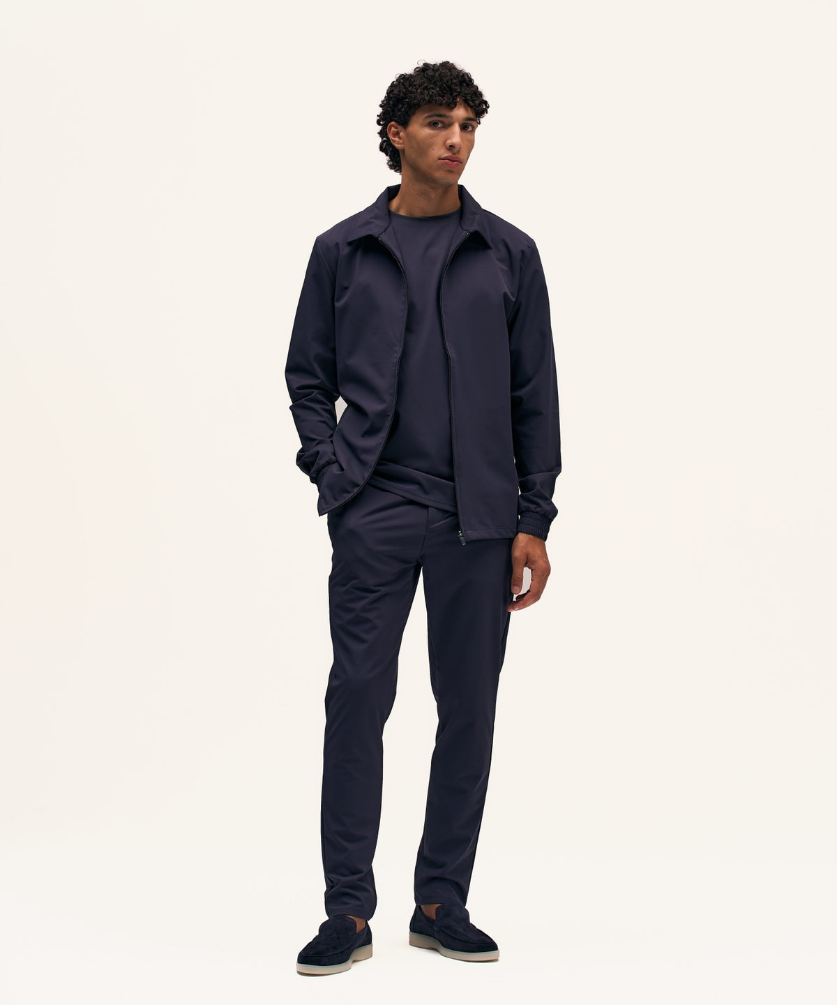 Tracksuit Jacket with Collar | Navy