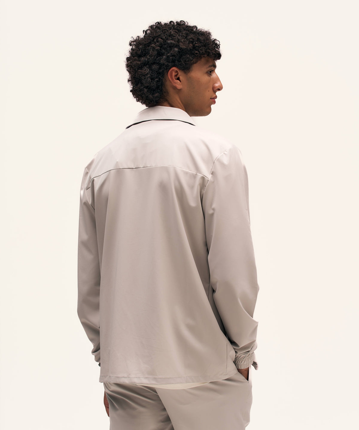 Tracksuit Jacket with Collar | Sand