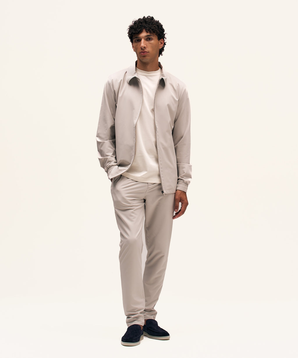 Tracksuit Jacket with Collar | Sand