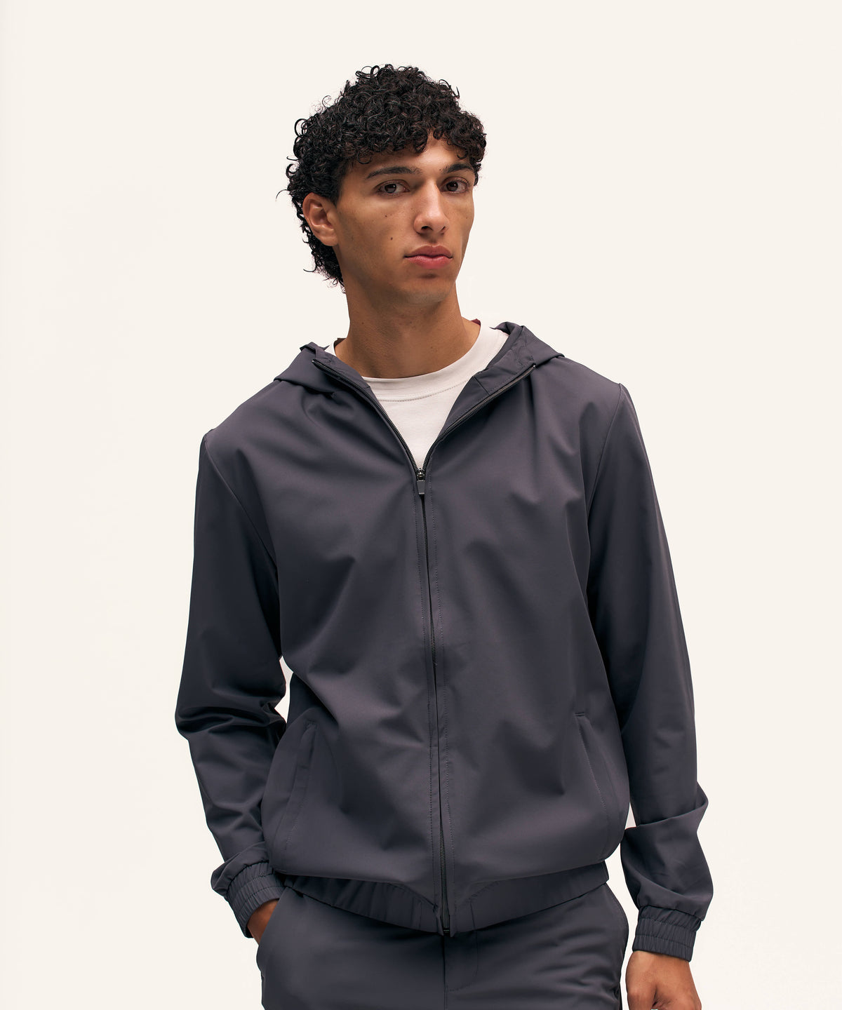 Tracksuit Jacket with Hood | Anthracite
