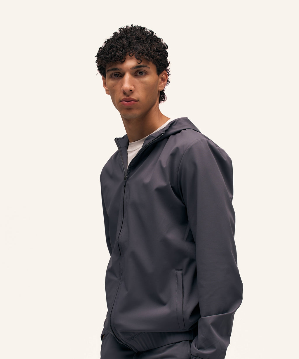 Tracksuit Jacket with Hood | Anthracite