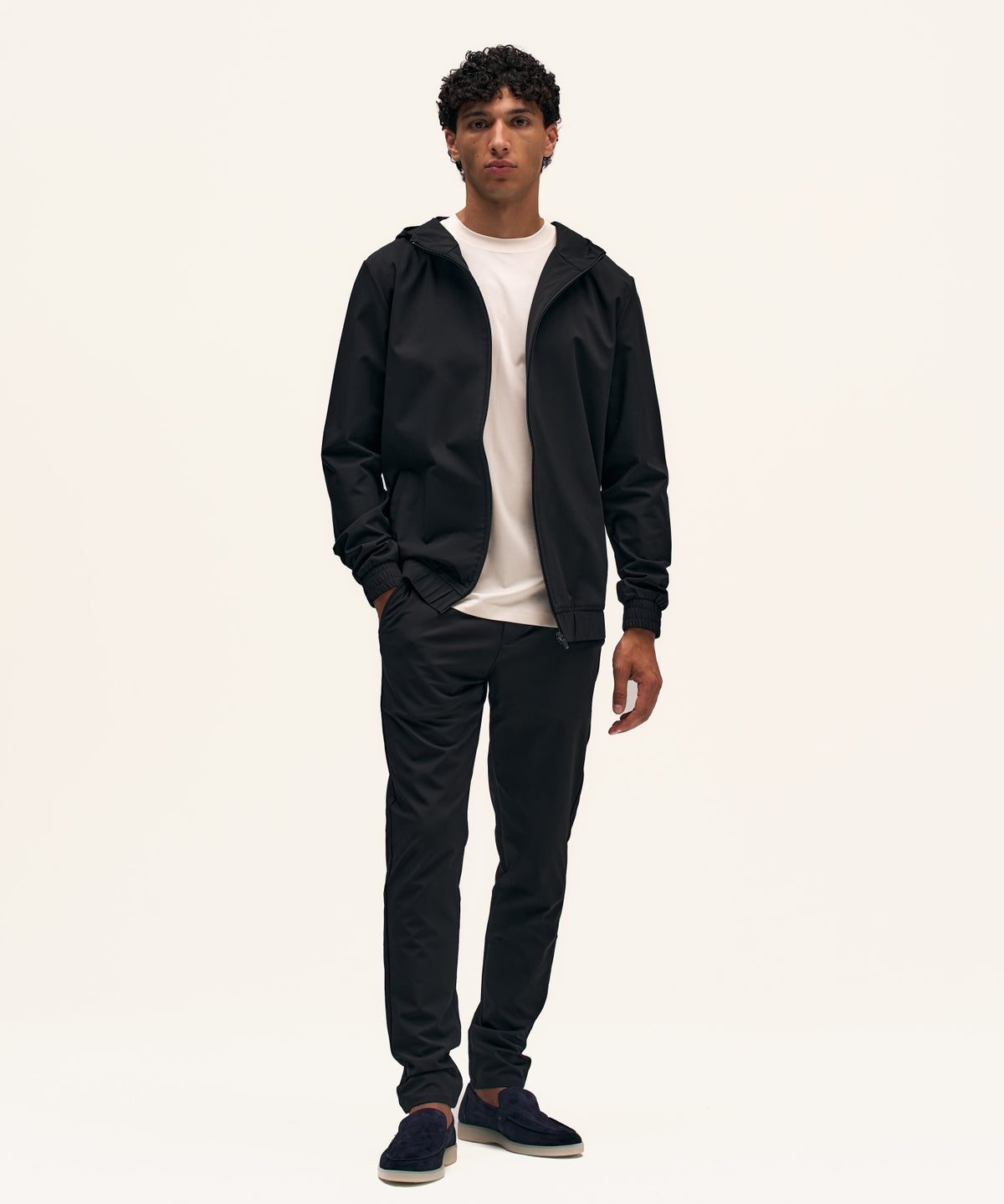 Tracksuit Jacket with Hood | Black