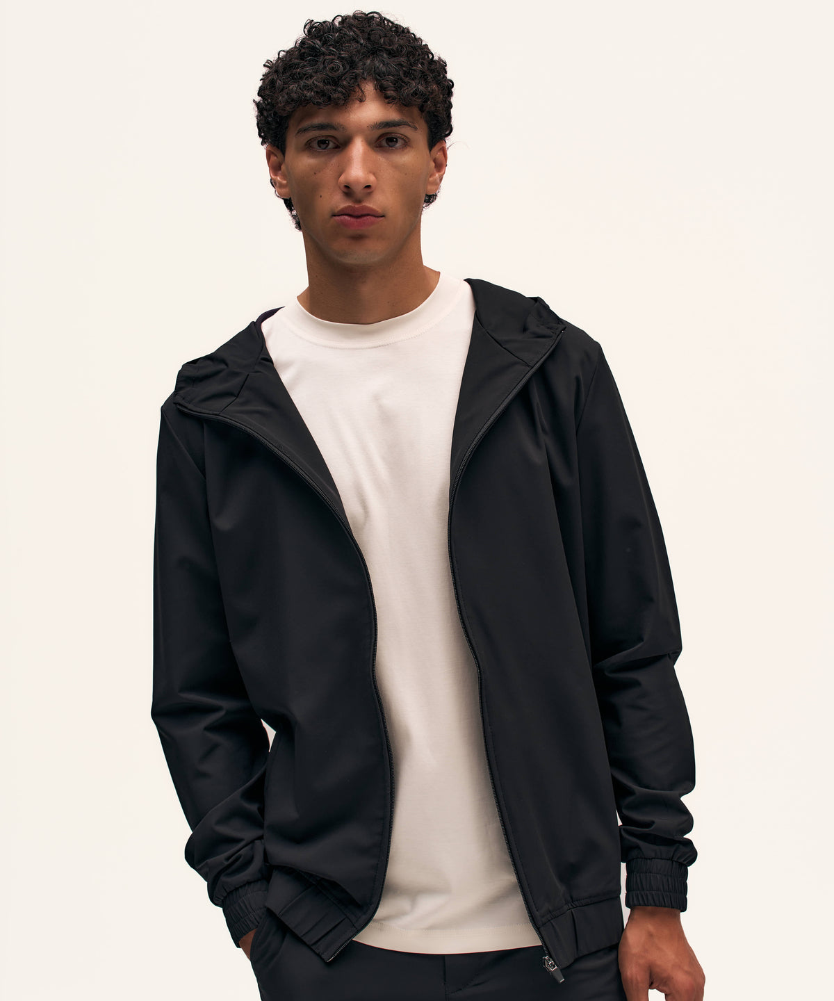 Tracksuit Jacket with Hood | Black
