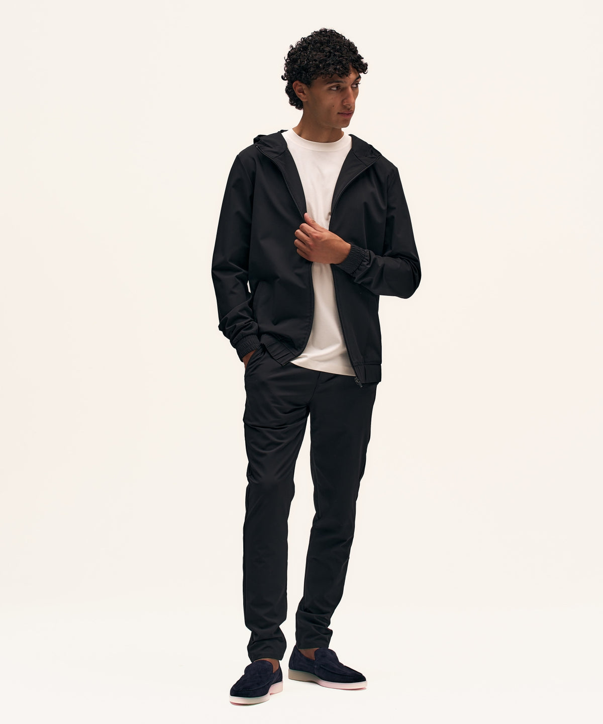 Tracksuit Jacket with Hood | Black