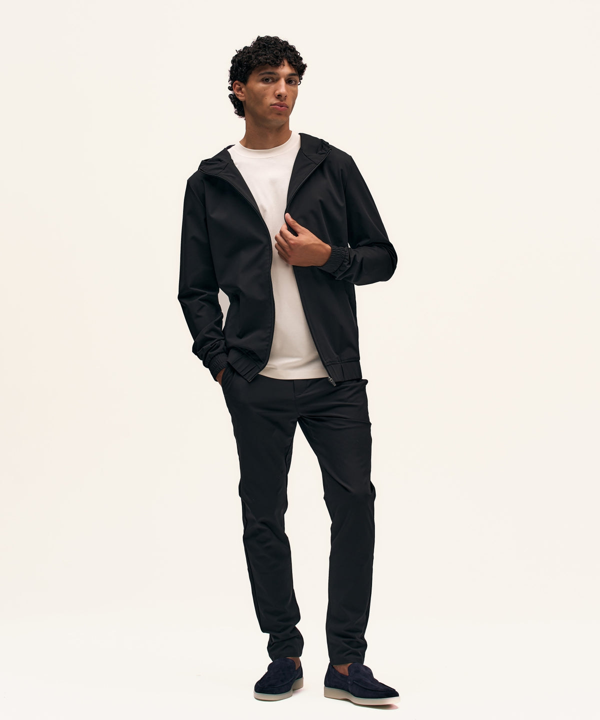 Tracksuit Jacket with Hood | Black