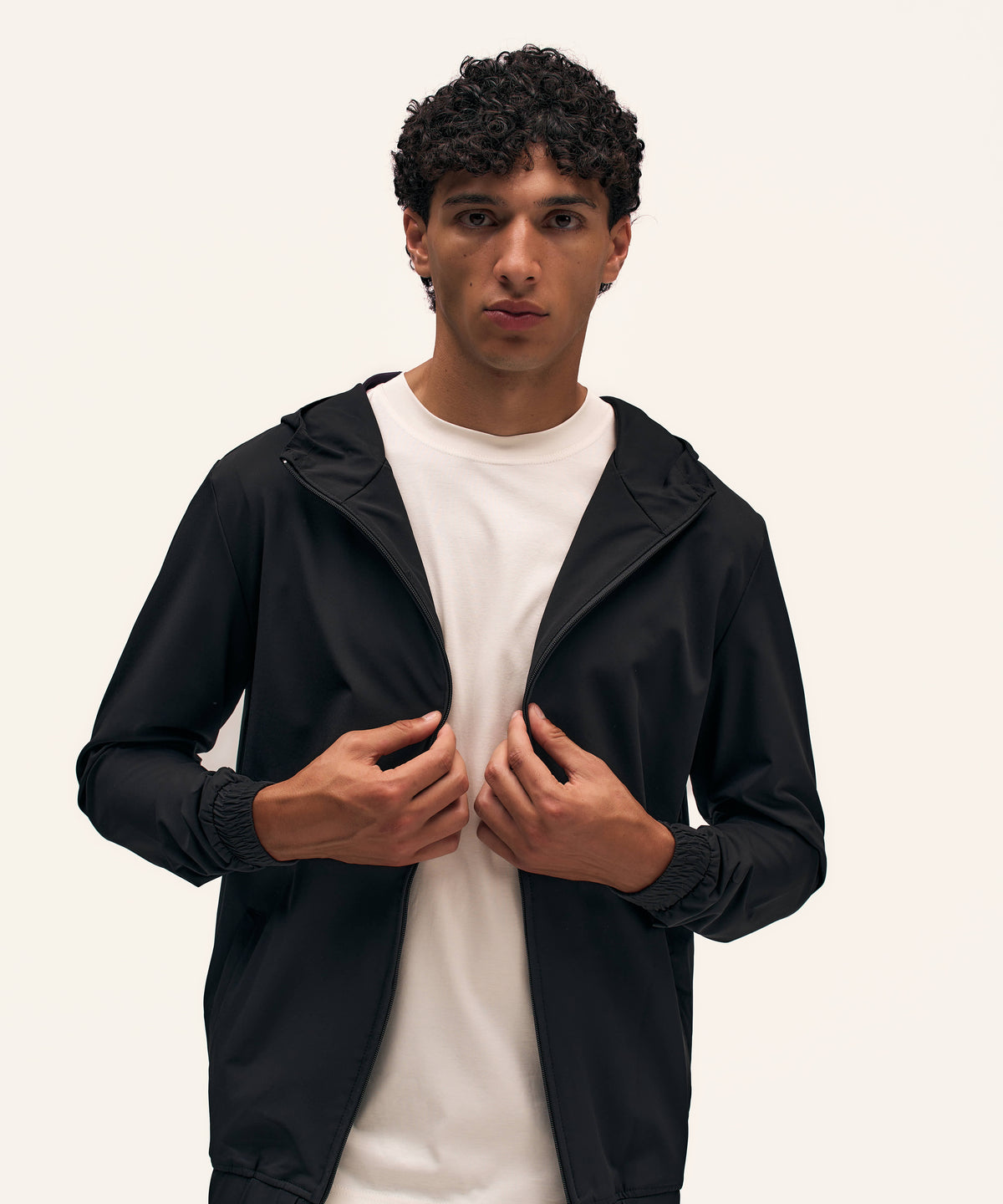 Tracksuit Jacket with Hood | Black