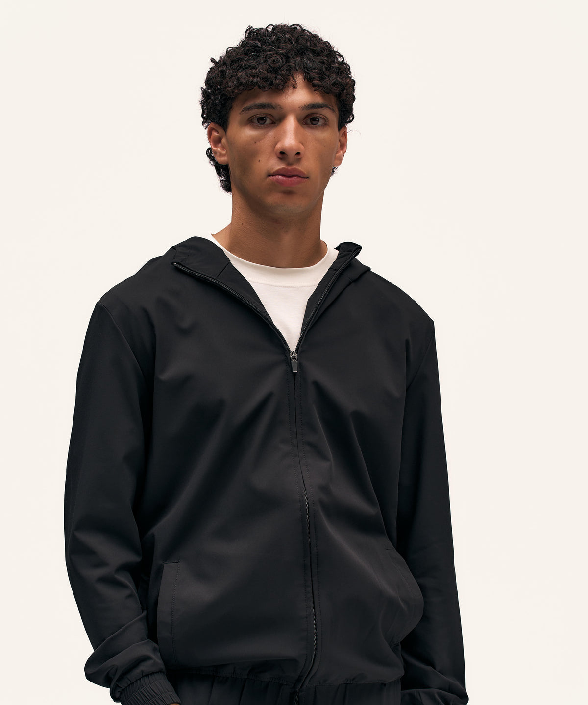 Tracksuit Jacket with Hood | Black