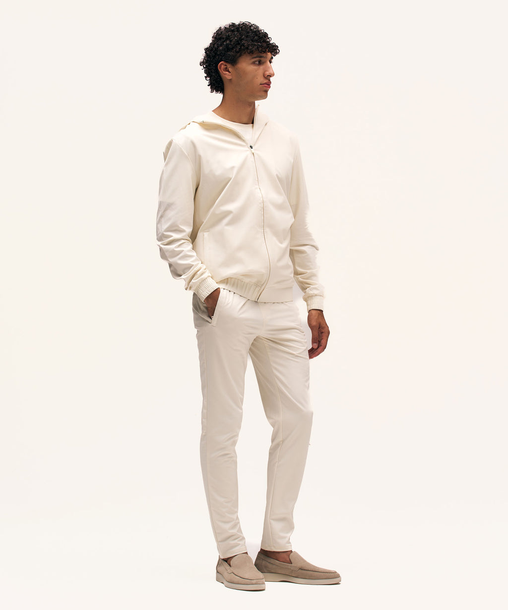 Tracksuit Jacket with Hood | Creme