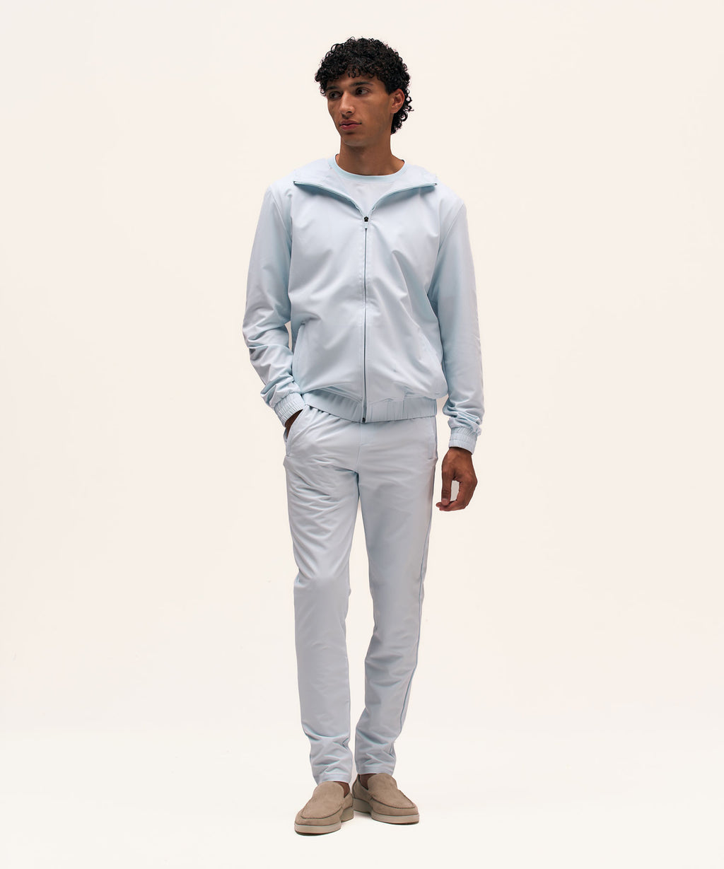 Tracksuit Jacket with Hood | Light Blue