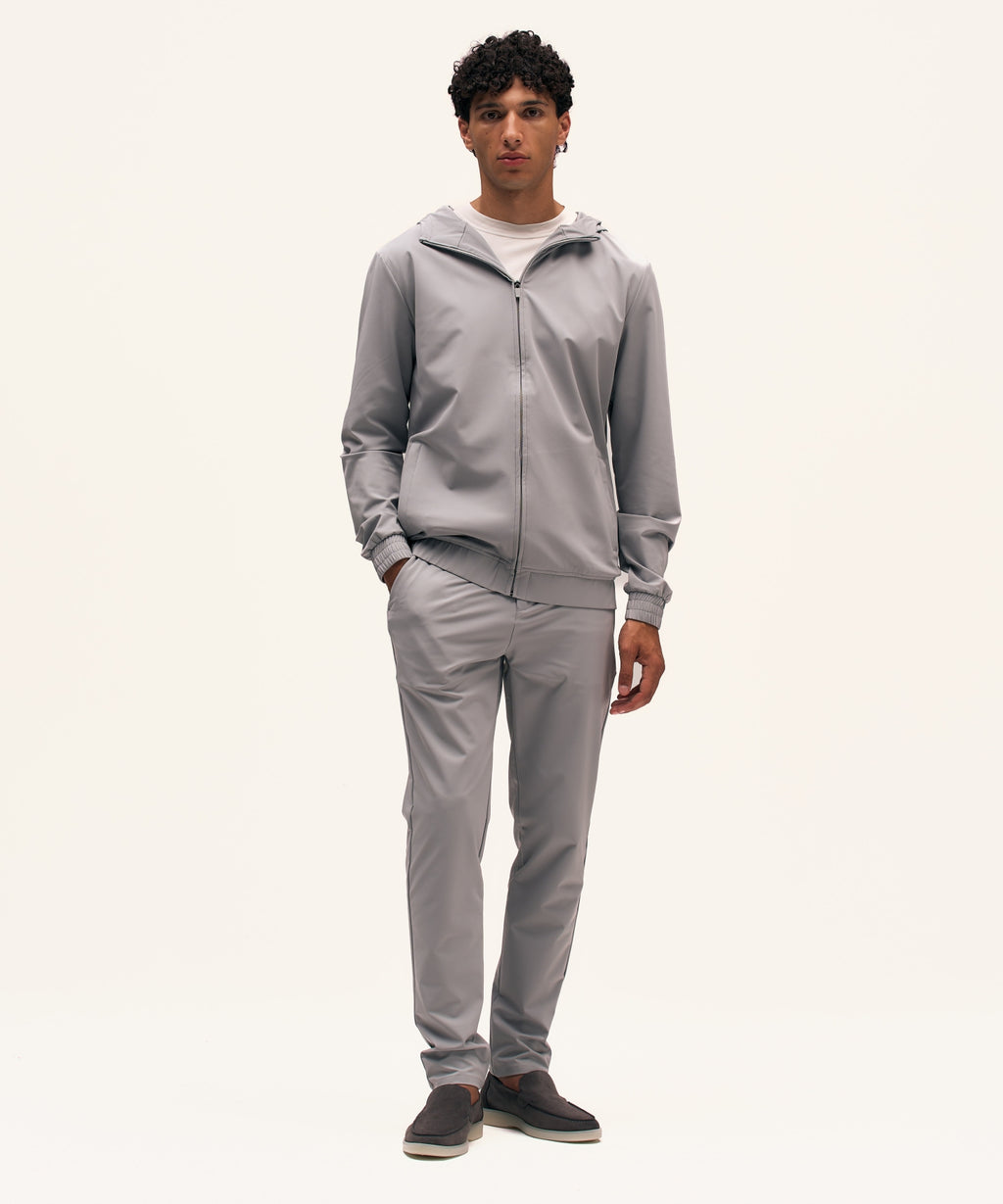 Tracksuit Jacket with Hood | Light Grey