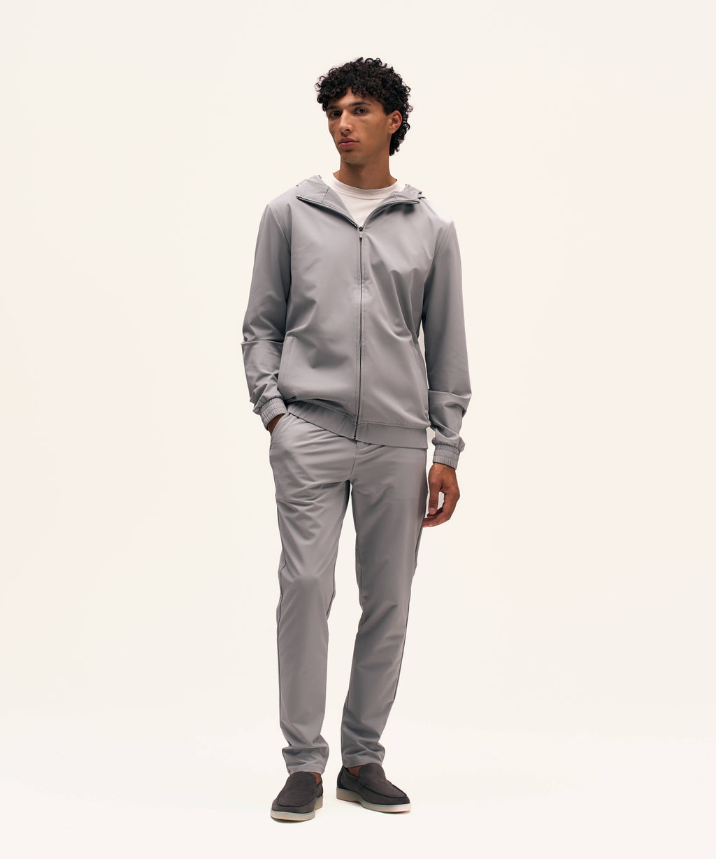 Tracksuit Jacket with Hood | Light Grey