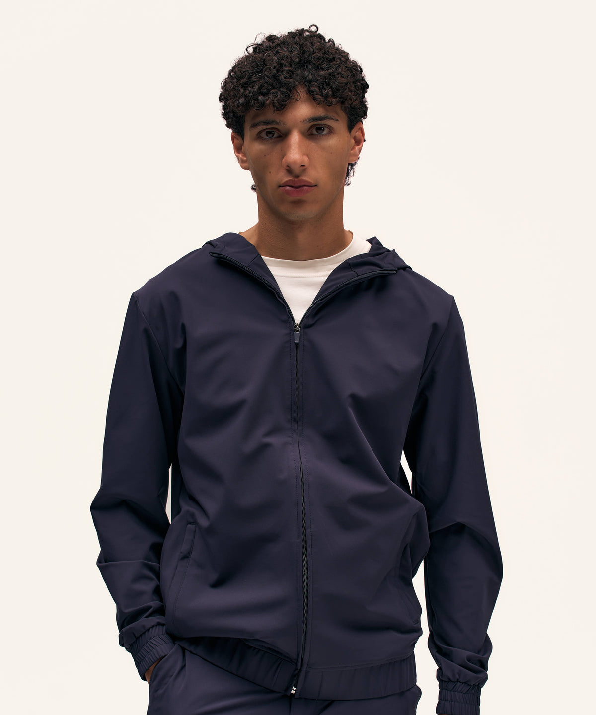 Tracksuit Jacket with Hood | Navy
