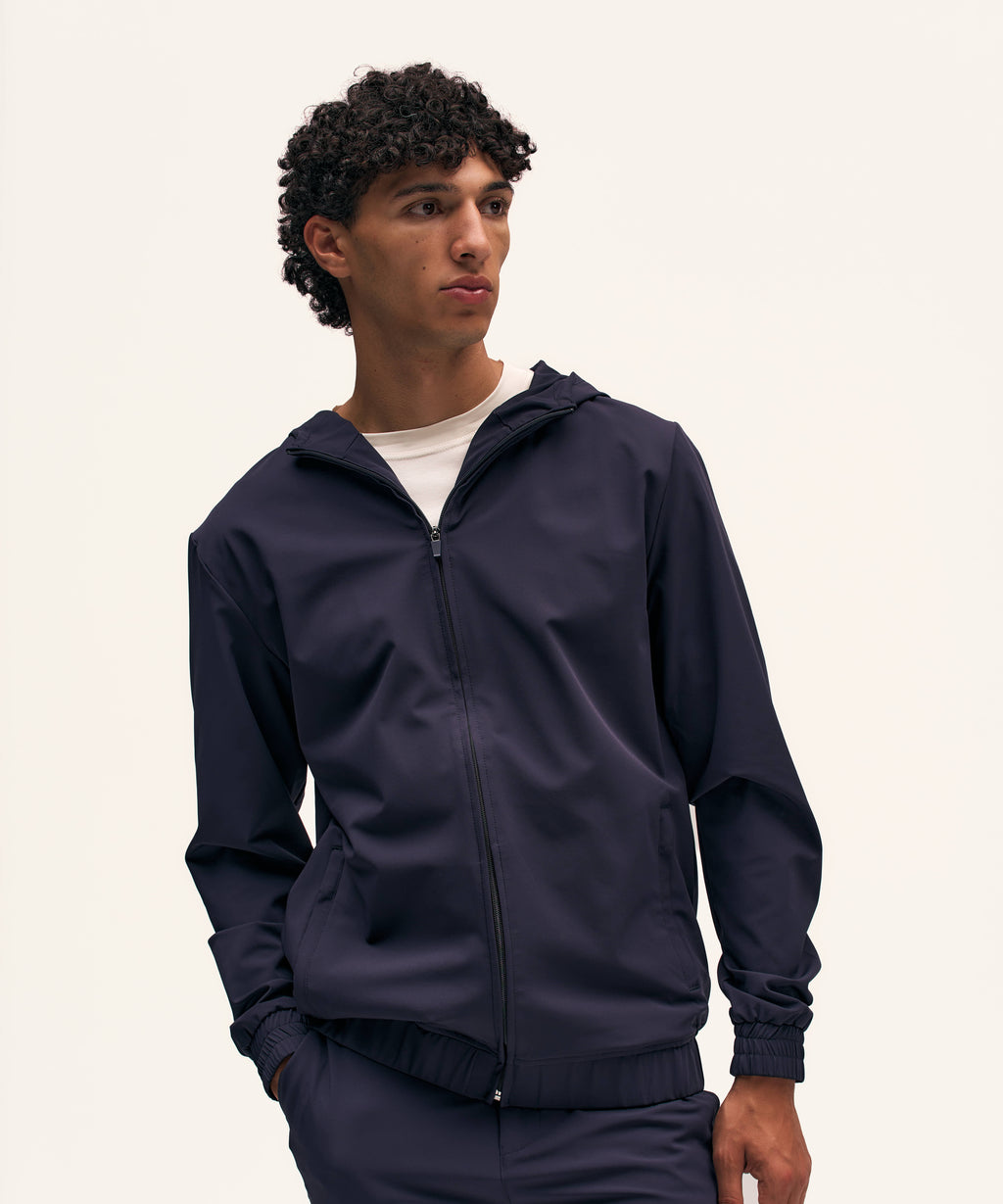 Tracksuit Jacket with Hood | Navy