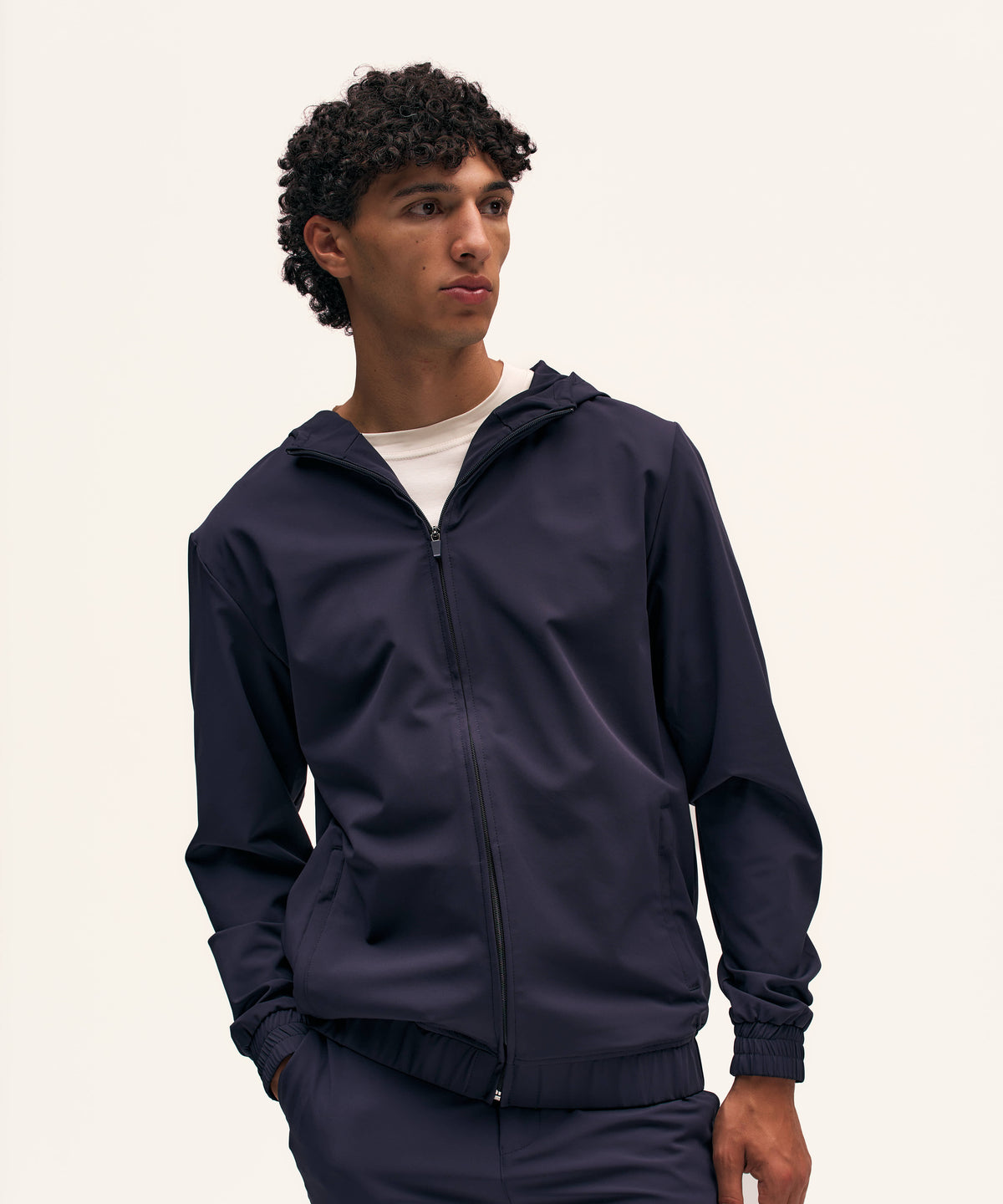 Tracksuit Jacket with Hood | Navy