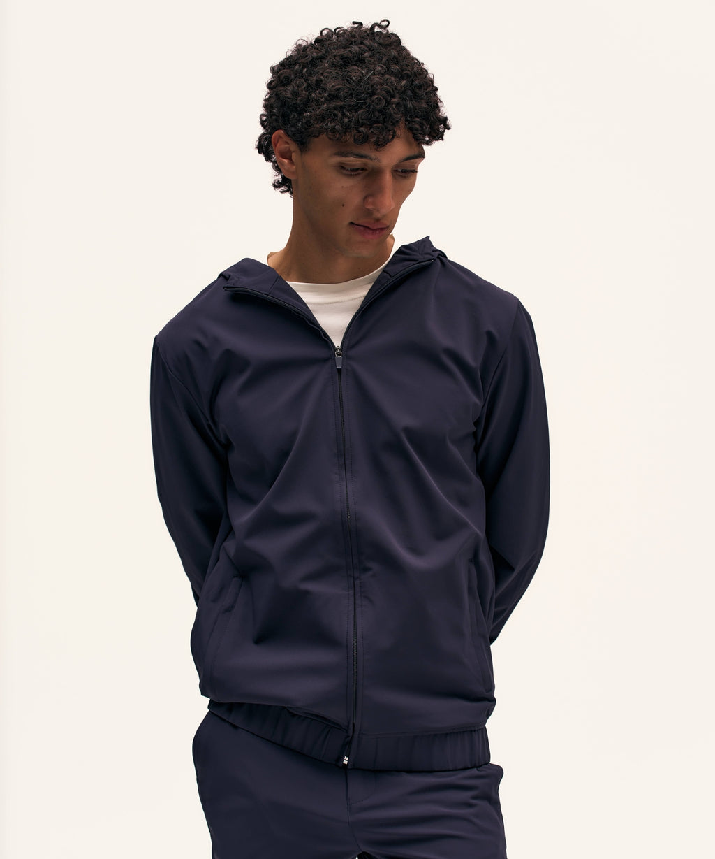 Tracksuit Jacket with Hood | Navy