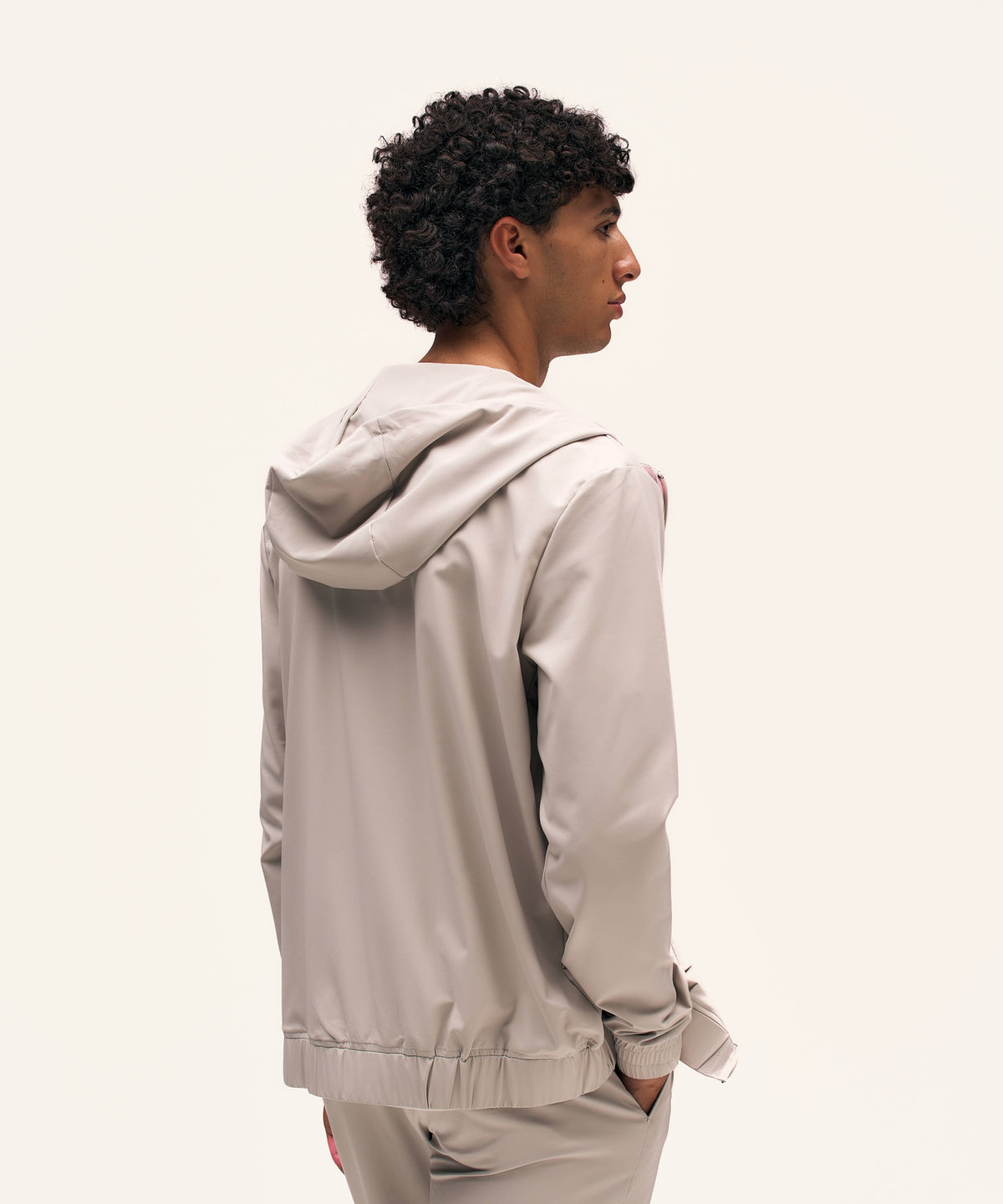 Tracksuit Jacket with Hood | Sand