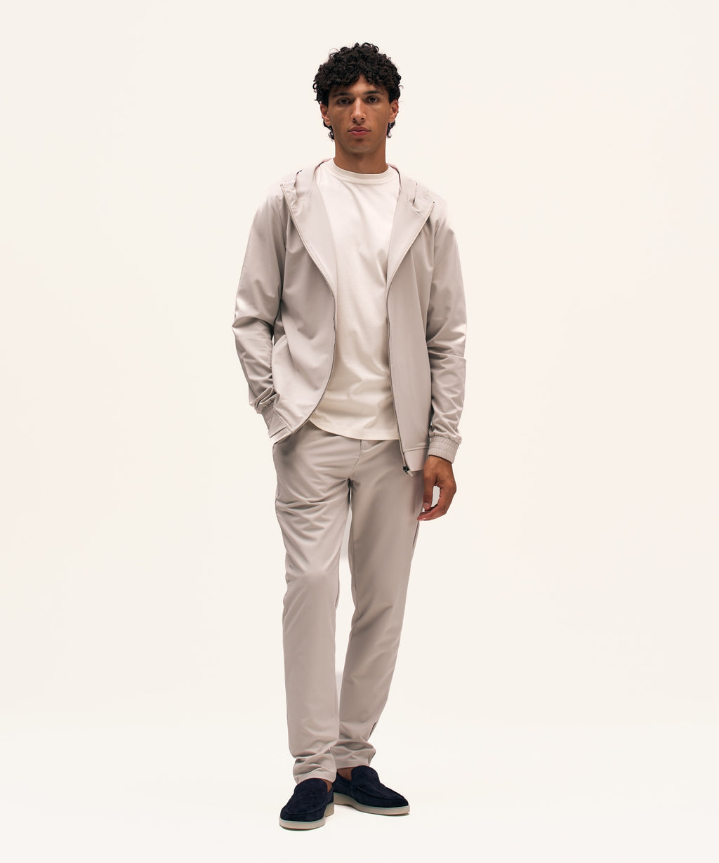 Tracksuit Jacket with Hood | Sand